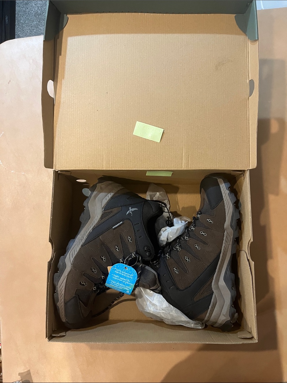 Eddie Bauer Dark Brown Men's Waterproof Trail Boots
